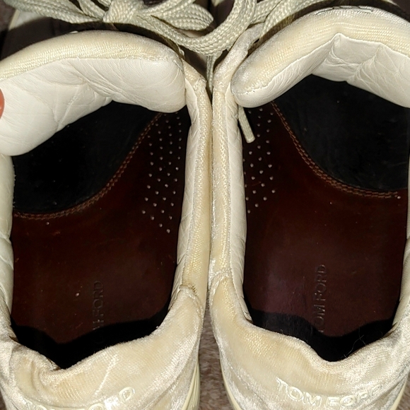 *SOLD.* Tom Ford Velvet Russel Low Sneakers - Picture 4 of 10